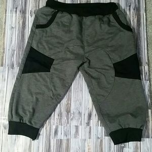 Black and gray joggers